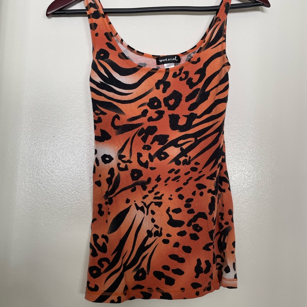 Wet Seal Tiger tank top size small